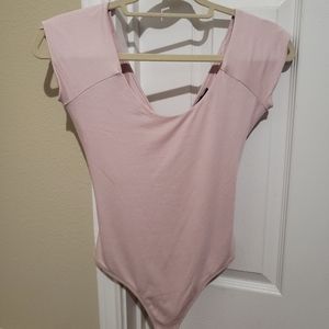 Express Light Pink Strappy Bodysuit. NEVER WORN